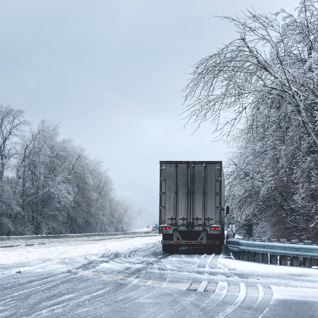 Truck in snow